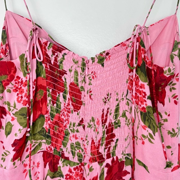 New! Reformation Juliette Valeria Rose, Pink Floral Size 8 - Picture 9 of 12